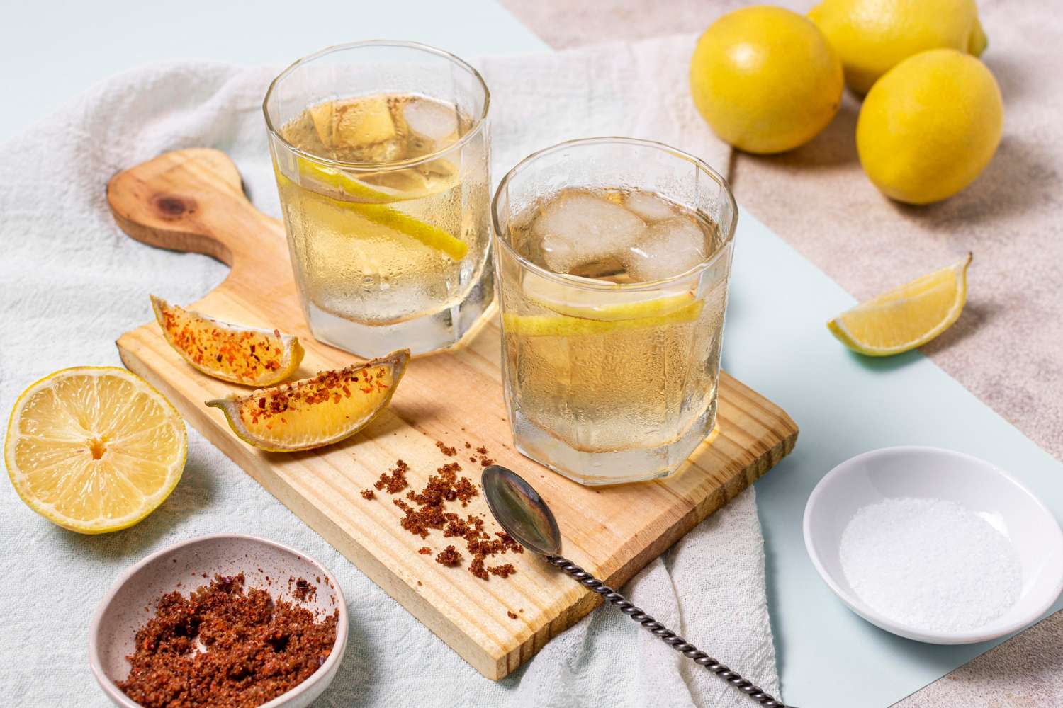 Limonada especiada con infusión de hibisco y jengibre 1 Limonada especiada con infusión de hibisco y jengibre